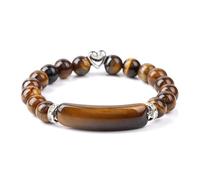 Wqishinuanyang 1pc Rectangle Bar Bracelet Natural Stone Amethysts Turquoises Malachites Gem Quartzs Beads Bracelets For Women Men Yoga