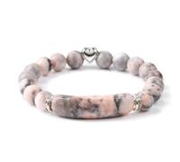 Wqishinuanyang 1pc Rectangle Bar Bracelet Natural Stone Amethysts Turquoises Malachites Gem Quartzs Beads Bracelets For Women Men Yoga