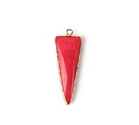 Wqishinuanyang 46X16MM 1PC Natural Stone Pendant Shape Quartz Pendant Pendulum Making Accessories