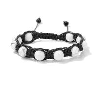 Wqishinuanyang 8mm Natural Stone Beads Braided Bracelet Tiger Eye Amethysts Adjustable Handmade Woven Rope Bracelets For Women Men
