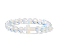 Wqishinuanyang Bracelet 8mm Indian Agates Stone Beaded Bracelets For Women Men Yoga