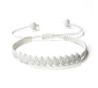 Wqishinuanyang Double Rows Chalcedony Bracelet For Women Men 4mm Natural Stone Braided Rope Bangle Handmade Adjustable