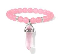 Wqishinuanyang Green Aventurine Hexagonal Column Bracelet Natural Stone Beaded Bracelets For Women Men