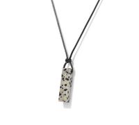 Wqishinuanyang Men Vintage Rectangle Obsidian Pendent Necklace Natural Tiger Eye Leather Rope Braid Necklace