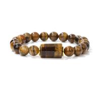 Wqishinuanyang Natrual Stone Bracelet for Women Men Green Aventurine White Quartzs Obsidian Bangles Bracelet