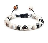 Wqishinuanyang Natural Agates Stone Bracelet Women Quartzs Chakra Beaded Bracelets Handmade Bangles Men Yoga Adjustable
