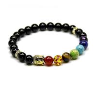 Wqishinuanyang Natural Black Lava/Onyx/Hematite Stone Bead Charm Bracelets Women Bracelet For Men