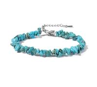 Wqishinuanyang Natural Opal Stone Bracelet Irregular Amethysts Turquoises Chips Beads Bracelets Women Men