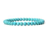 Wqishinuanyang Natural Stone 6mm Beads Bracelet for Women Men Blue Apatite Lapis Lazuli Agates Turquoises Beaded Bracelets