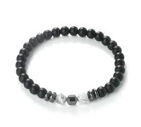 Wqishinuanyang Natural Stone Beaded Bracelet for Men Women Tiger Eye Turquoise Malachite Hematite Bangle