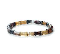 Wqishinuanyang Natural Stone Beads Bracelet Red Agate Green Aventurine Buddha Stretch Bangles
