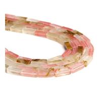 Wqishinuanyang Natural Stone Quartz Beads Rectangle Tube Tiger Eye Amazonite Agates Beads 4x13mm DIY Stone