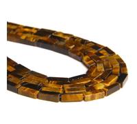 Wqishinuanyang Natural Stone Quartz Beads Rectangle Tube Tiger Eye Amazonite Agates Beads 4x13mm DIY Stone