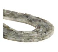 Wqishinuanyang Natural Stone Quartz Beads Rectangle Tube Tiger Eye Amazonite Agates Beads 4x13mm DIY Stone