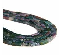 Wqishinuanyang Natural Stone Quartz Beads Rectangle Tube Tiger Eye Amazonite Agates Beads 4x13mm DIY Stone