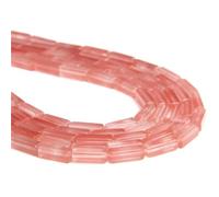 Wqishinuanyang Natural Stone Quartz Beads Rectangle Tube Tiger Eye Amazonite Agates Beads 4x13mm DIY Stone