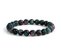 Wqishinuanyang Women Men 8mm Natural Stone Amethysts Crystal Beaded Bangle