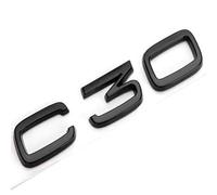 WQIUTT Car Emblems for Volvo C30,Car Center Grill Logo Badge Decal Grill/Front/Rear Trunk Logo 3D Signs Car Styling Body Fittings,Black