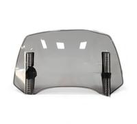 WQIUTT Motorbike Windscreen Deflectors for Triumph Tiger 800 XC 800 XCX XCa XR XRx XRt,Windscreen Windshield Motorcycle Wind Deflector Adjustable Clip-On Windshield Extension,Grigio-280mm