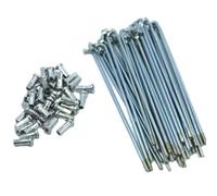 WQJZTX Electric Fit For bicycle 12G Diameter 2.5mm Length 56-240mm spokes #45 Steel + nipples 37pcs/lot(75mm)