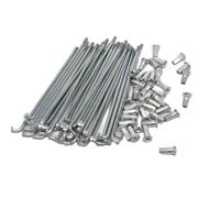 WQJZTX Electric For bicycle 10G Diameter3.0mm Length 97-239mm spokes + nipples 37pcs/lot(10G130mm)