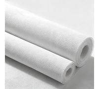 WQLLWFC 13 Mesh Needlepoint Canvas-20×18 Inch White Polyester Cotton Blend Blank Canvas,Rigid Uniform Mesh for DIY Pillow, Tray, Wall Art, Needlepoint Craft Supplies (No Shrinkage)