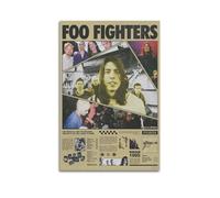 WQMP Dave Grohl Foo FightersWall Art Canvas Aesthetic Cover Poster Vintage Music And Movies Decorative Painting for Living Room Bed Room 12x18inch(30x45cm) Unframe-style