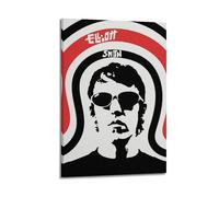 WQMP Elliott Smith Poster Figure 8 AlbumWall Art Canvas Aesthetic Cover Poster Vintage Music And Movies Decorative Painting for Living Room Bed Room 08x12inch(20x30cm) Frame-style