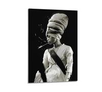WQMP Erykah Badu Mama's Gun 2Wall Art Canvas Aesthetic Cover Poster Vintage Music And Movies Decorative Painting for Living Room Bed Room 08x12inch(20x30cm) Frame-style