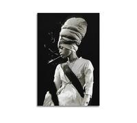 WQMP Erykah Badu Mama's Gun 2Wall Art Canvas Aesthetic Cover Poster Vintage Music And Movies Decorative Painting for Living Room Bed Room 08x12inch(20x30cm) Unframe-style