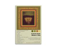 WQMP Erykah Badu Mama's GunWall Art Canvas Aesthetic Cover Poster Vintage Music And Movies Decorative Painting for Living Room Bed Room 24x36inch(60x90cm) Unframe-style