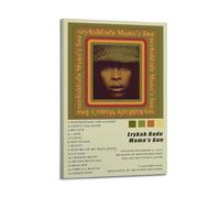WQMP Erykah Badu Mama's GunWall Art Canvas Aesthetic Cover Poster Vintage Music And Movies Decorative Painting for Living Room Bed Room 12x18inch(30x45cm) Frame-style