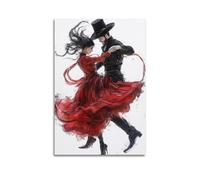 WQMP Tango DanceWall Art Canvas Aesthetic Cover Poster Vintage Music And Movies Decorative Painting for Living Room Bed Room 08x12inch(20x30cm) Unframe-style