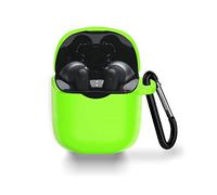 WQNIDE JBL Tune 225/220TWS Silicone Case [With Carabiner] Anti Scratch Shockproof Case Cover for JBL Tune 225TWS Wireless Earbuds (Glossy Green)
