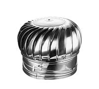 WQPMNYG 304 Stainless Steel Roof Turbine Ventilator, No Assembly Required, Rainproof, Rotating Chimney Cowl Caps, for Roof Vents Chimney Fireplace Bathroom Kitchen Garage (300mm/11.8in)
