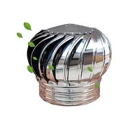 WQPMNYG 304 Stainless Steel Rotating Chimney Cowl Cap, Turbine Ventilator, Rotating Cap, Roof Ventilator,Prevents rain from Entering The Flue and Keeps The Fireplace Dry,Strong and Durable