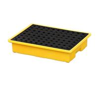 WQPMNYG Heavy-Duty Spill Control Platform - Leak-Proof Plastic Tray for Oil Drum Placement, Modular Spill Containment Solution for Industrial Spill Management