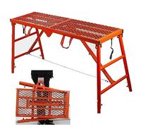 WQPMNYG Home Engineering Workbench with Adjustable Height Step Ladders Scaffolding Equipment for Work Platform Non Slip Feet Scaffold Tower Ladder Stool Work Bench 120 * 30cm