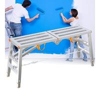WQPMNYG Portable Drywall Bench with Non Slip Feet Multi Purpose Equipment for Scaffolding Tower Ladder Stool Workbench Ideal for Cleaning Auto Washing (140 * 40cm)