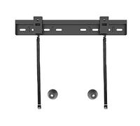 WQPMNYG TV Monitor Holder Rack Wall-Mounted Low Profile Wall Fixed TV Stand with Anti-Dropping Corners and Double Hooks for Most 26-80 Inch Flat Screen TVs,Medium