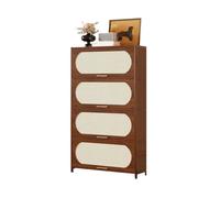 WQQYU6HKF Accent Cabinet 4-tier Corner Sideboard with Bookshelf Floor-standing Storage Living Room Bookcase and Display Cabinet Buffet Cabinet