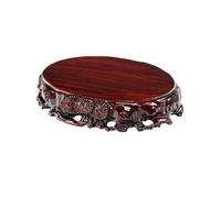 WQQYU6HKF Plant Caddy Openwork Root Carving Bonsai Base Vase Jade Fish Tank Display Stand Flower Pot Holder(Small)