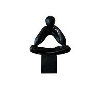 WQQYU6HKF Table Decorations Minimally Creative Portrait Ornaments Abstract Art Sculptures Home Wine Cabinet Artworks Art Statue(Black)