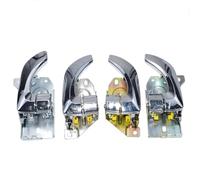 WQSDFGK Door Pull Compatible with Kia for Sorento V6 2003-2009 4PCS Front Rear Left Right Interior Door Handle Chrome OE:826103E011 826203E011 836103E011 836203E011