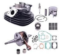 WQSING 68mm Big Bore Cylinder Crankshaft Piston Rebuild Kit Compatible with Yamaha Blaster 200 YFS200 1988-2006 Gasket Bearing Oil Seal Top End Kit