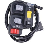 WQSING Handlebar Control Switch Start Kill Stop Headlight Compatible with Honda Recon 250 TRX250TE ES 2002-2004 ATV Electric Shift Push Button Shifter Handle 35020-HM8-A50