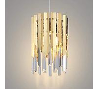 WQUANB CRYSTAL CHANDELIER LIGHTING,Mini Round Hanging Lighting Fixture For Bedroom Hallway,Modern Simple Pendant Light Fixture-A 20x20x32cm(8x8x13inch)