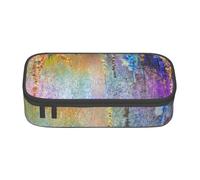 Wquvmds Abstract Purple Weeping Flower Print Big Capacity Pencil Pen Case Large Capacity Bag Pouch Box Organizer for Boys Girls School Office Supplies