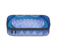 Wquvmds Blue Owl Print Big Capacity Pencil Pen Case Large Capacity Bag Pouch Box Organizer for Boys Girls School Office Supplies