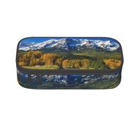 Wquvmds Countryside Road Print Big Capacity Pencil Pen Case Large Capacity Bag Pouch Box Organizer for Boys Girls School Office Supplies